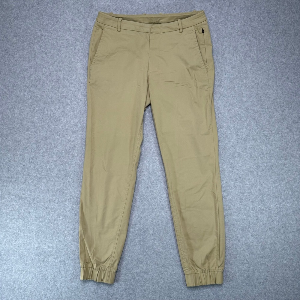KIT AND ACE Mens Navigator‎ Commute Joggers Khaki Size 30 Casual Comfort Stretch